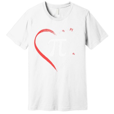 Pi Day Love Is Like Pi Valentines Math Teacher Premium T-Shirt