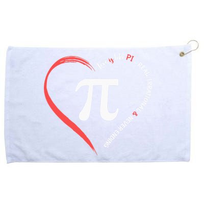 Pi Day Love Is Like Pi Valentines Math Teacher Grommeted Golf Towel