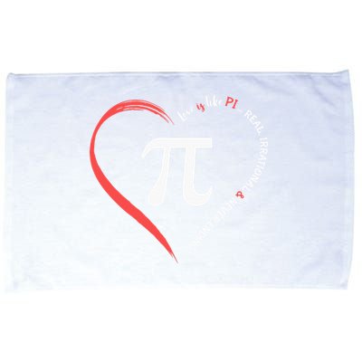 Pi Day Love Is Like Pi Valentines Math Teacher Microfiber Hand Towel
