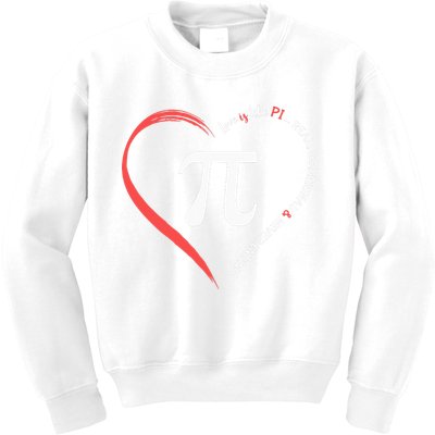 Pi Day Love Is Like Pi Valentines Math Teacher Kids Sweatshirt