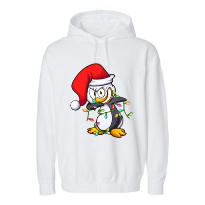 Penguin Dab Lover Matching Santa Penguin Dabbing Christmas Great Gift Garment-Dyed Fleece Hoodie