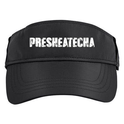 Presheatecha Distressed Logo Funny Word Adult Drive Performance Visor