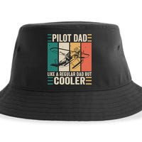 Pilot Dad Like A Regular Dad But Cooler Pilot Dad Plane Captain Dad Sustainable Bucket Hat
