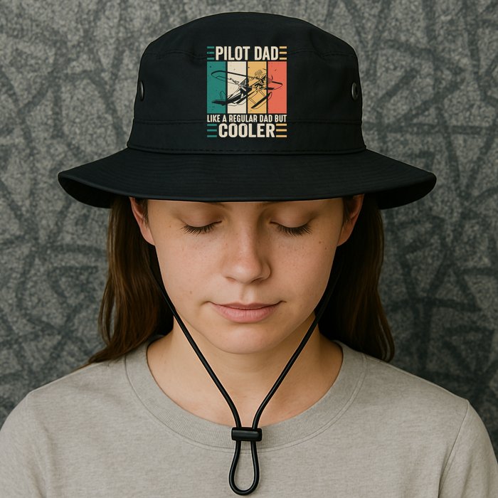 Pilot Dad Like A Regular Dad But Cooler Pilot Dad Plane Captain Dad Bucket Hat