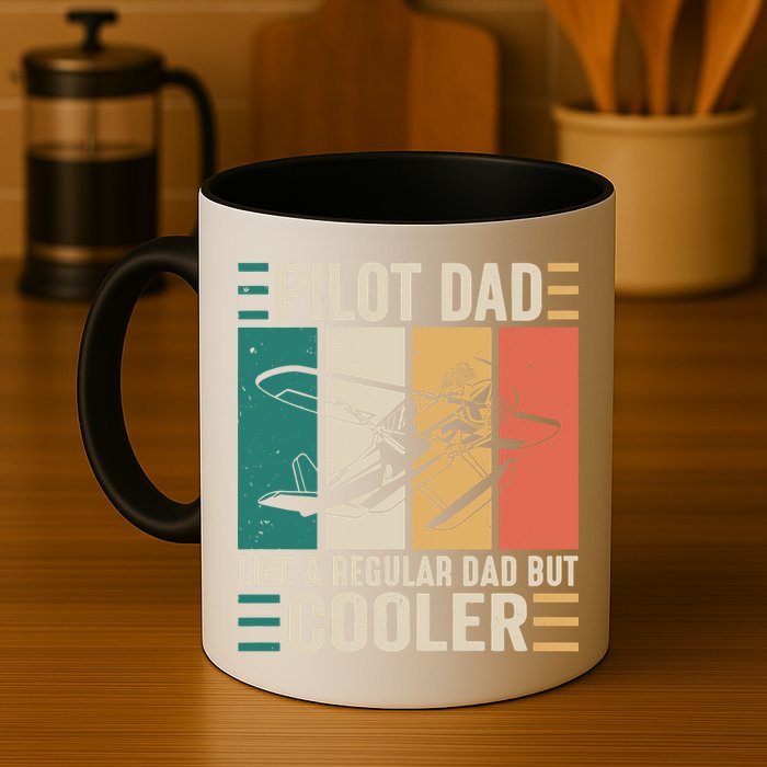 Pilot Dad Like A Regular Dad But Cooler Pilot Dad Plane Captain Dad Mug