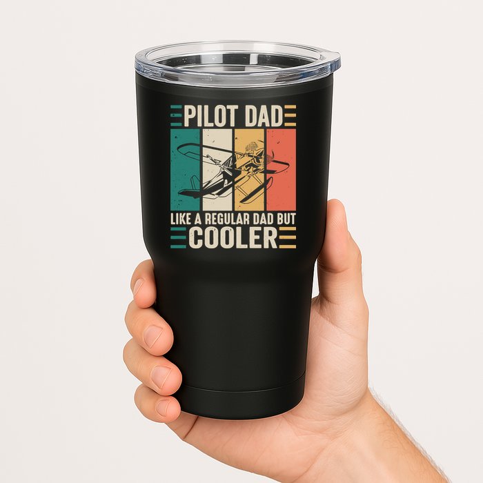 Pilot Dad Like A Regular Dad But Cooler Pilot Dad Plane Captain Dad Tumbler