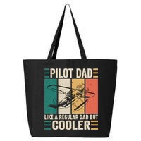 Pilot Dad Like A Regular Dad But Cooler Pilot Dad Plane Captain Dad 25L Jumbo Tote