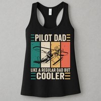 Pilot Dad Like A Regular Dad But Cooler Pilot Dad Plane Captain Dad Womens Tank Top