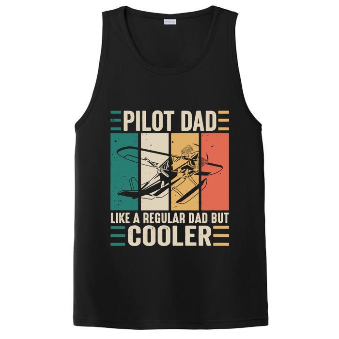 Pilot Dad Like A Regular Dad But Cooler Pilot Dad Plane Captain Dad PosiCharge Competitor Tank