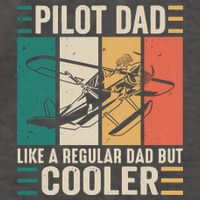 Pilot Dad Like A Regular Dad But Cooler Pilot Dad Plane Captain Dad Vector Backpack