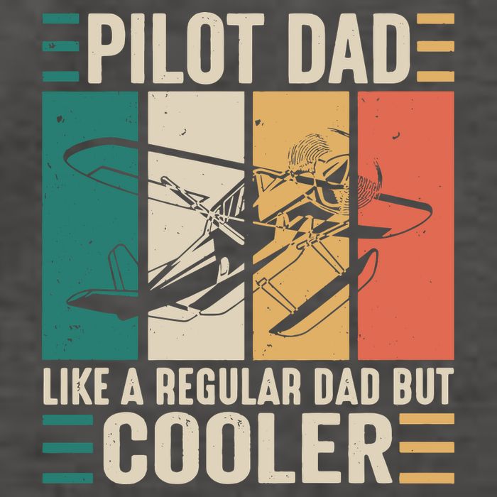 Pilot Dad Like A Regular Dad But Cooler Pilot Dad Plane Captain Dad Vector Backpack