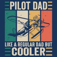 Pilot Dad Like A Regular Dad But Cooler Pilot Dad Plane Captain Dad Infant Baby Jersey Bodysuit