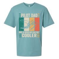Pilot Dad Like A Regular Dad But Cooler Pilot Dad Plane Captain Dad Sueded Cloud Jersey T-Shirt