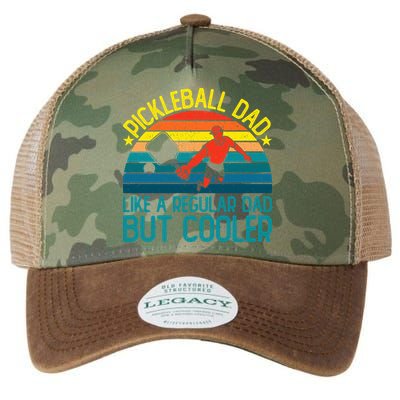 Pickleball Dad Like A Regular Dad But Cooler Pickleball Player Legacy Tie Dye Trucker Hat