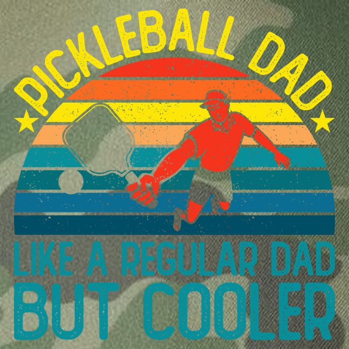 Pickleball Dad Like A Regular Dad But Cooler Pickleball Player Legacy Tie Dye Trucker Hat