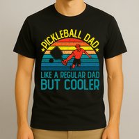 Pickleball Dad Like A Regular Dad But Cooler Pickleball Player T-Shirt