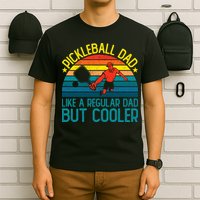 Pickleball Dad Like A Regular Dad But Cooler Pickleball Player T-Shirt