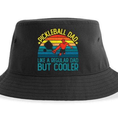 Pickleball Dad Like A Regular Dad But Cooler Pickleball Player Sustainable Bucket Hat