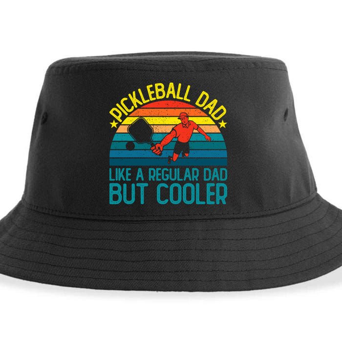 Pickleball Dad Like A Regular Dad But Cooler Pickleball Player Sustainable Bucket Hat