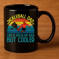 Pickleball Dad Like A Regular Dad But Cooler Pickleball Player 11oz C Handle Ceramic Mug