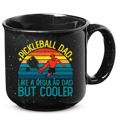 Pickleball Dad Like A Regular Dad But Cooler Pickleball Player 15oz Campfire Ceramic Mug