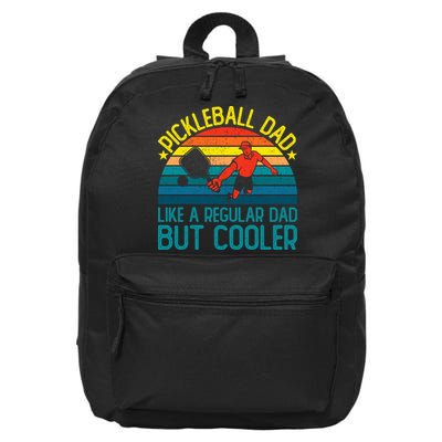 Pickleball Dad Like A Regular Dad But Cooler Pickleball Player 16 in Basic Backpack