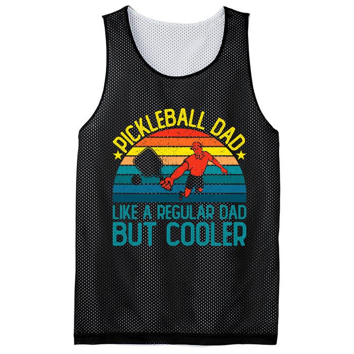 Pickleball Dad Like A Regular Dad But Cooler Pickleball Player Mesh Reversible Basketball Jersey Tank