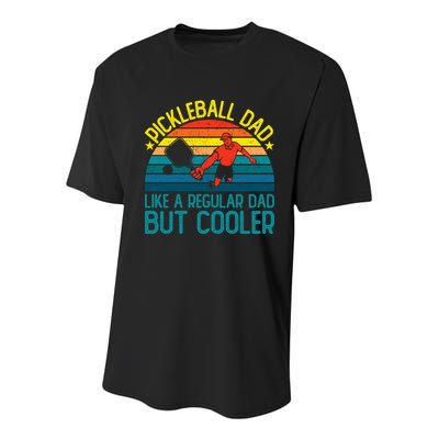 Pickleball Dad Like A Regular Dad But Cooler Pickleball Player Youth Performance Sprint T-Shirt