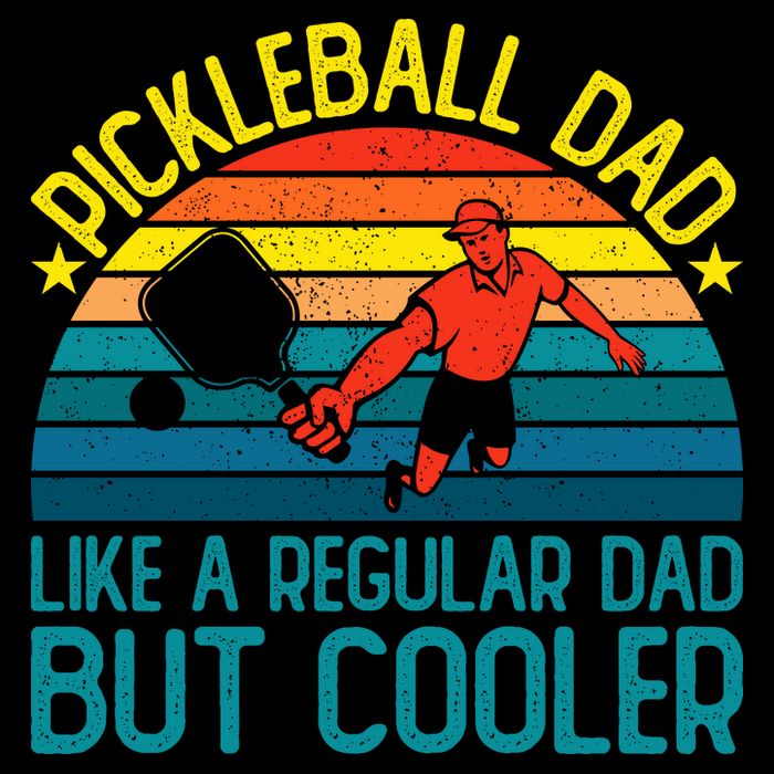 Pickleball Dad Like A Regular Dad But Cooler Pickleball Player Poster