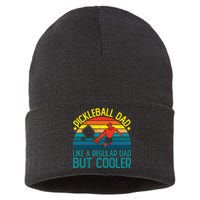 Pickleball Dad Like A Regular Dad But Cooler Pickleball Player Sustainable Knit Beanie