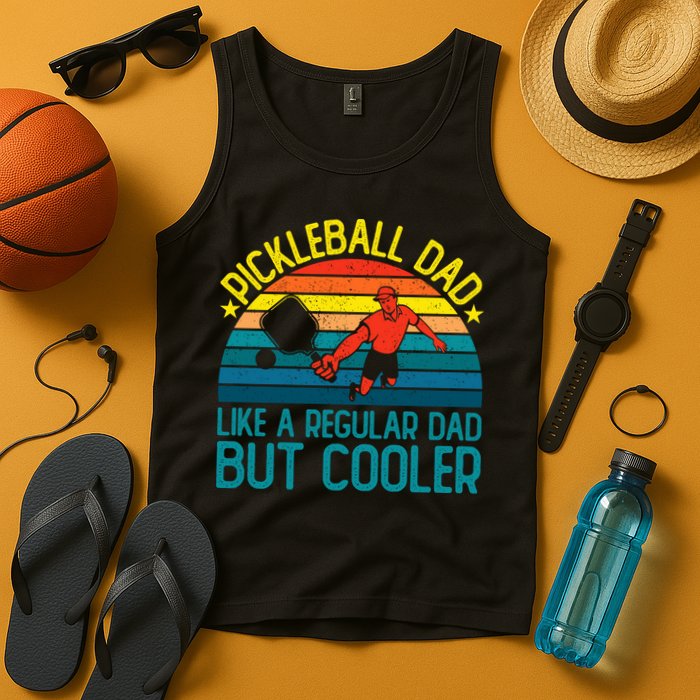 Pickleball Dad Like A Regular Dad But Cooler Pickleball Player Tank Top