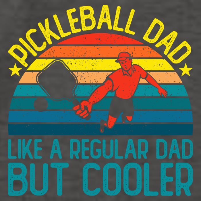 Pickleball Dad Like A Regular Dad But Cooler Pickleball Player Vector Backpack