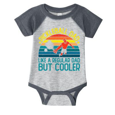 Pickleball Dad Like A Regular Dad But Cooler Pickleball Player Infant Baby Jersey Bodysuit