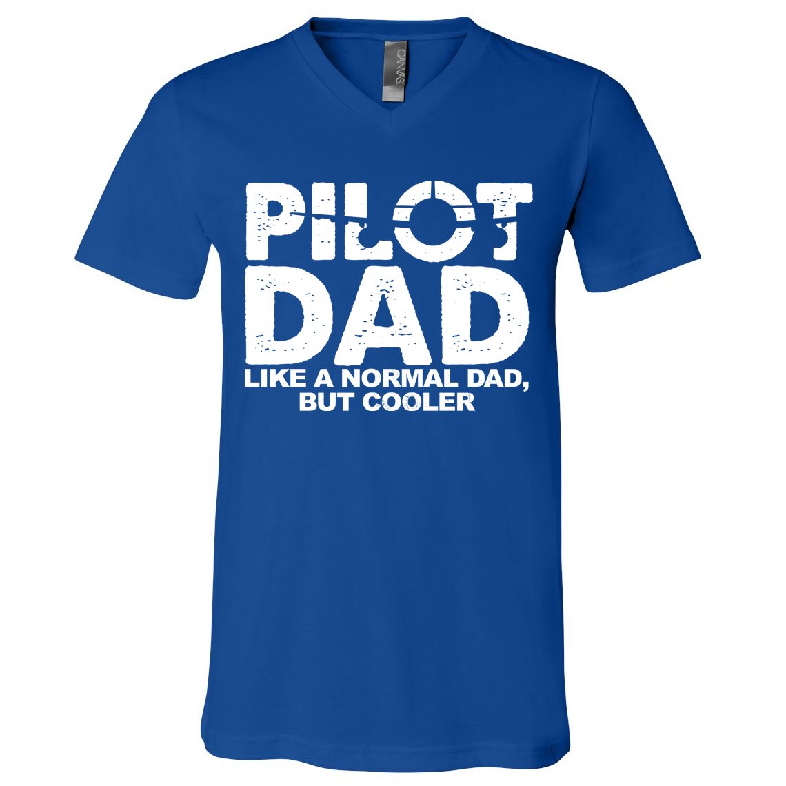 Pilot Dad Like A Normal Dad But Cooler V-Neck T-Shirt