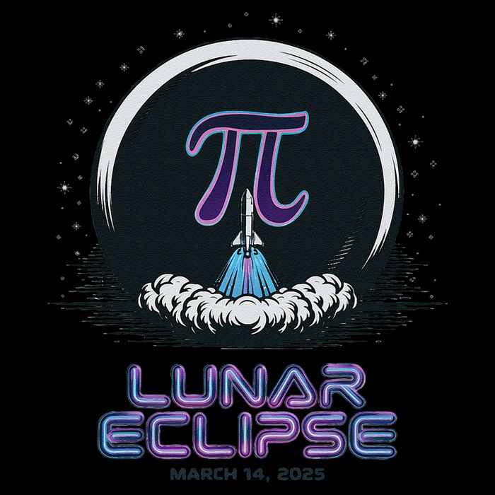 Pi Day Lunar Eclipse 3.14 Drawstring Bag