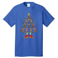 Poodle Dog Lover Xmas Holiday Lighting Poodle Christmas Tree Gift Tall T-Shirt