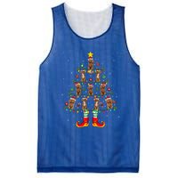 Poodle Dog Lover Xmas Holiday Lighting Poodle Christmas Tree Gift Mesh Reversible Basketball Jersey Tank