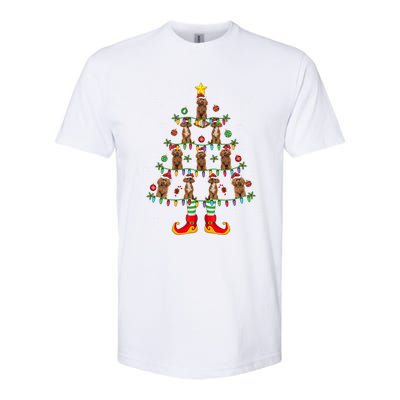 Poodle Dog Lover Xmas Holiday Lighting Poodle Christmas Tree Gift Softstyle CVC T-Shirt