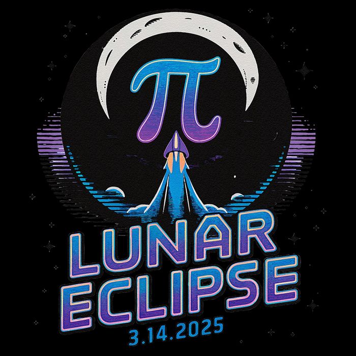 Pi Day Lunar Eclipse 3.14 7-Panel Snapback Hat