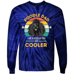 Poodle Dad Like A Regular Dad But Cooler Men Outfit Tie-Dye Long Sleeve Shirt