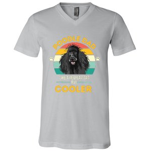 Poodle Dad Like A Regular Dad But Cooler Men Outfit V-Neck T-Shirt