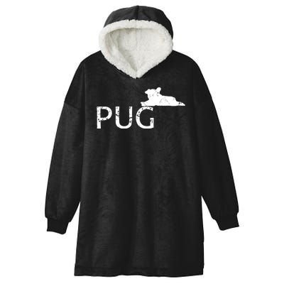 Pug Dog Lover Hooded Wearable Blanket