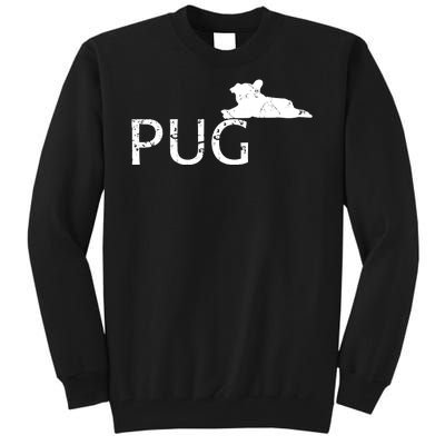 Pug Dog Lover Tall Sweatshirt