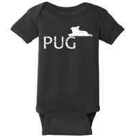 Pug Dog Lover Baby Bodysuit