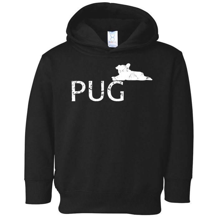 Pug Dog Lover Toddler Hoodie