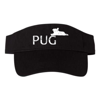 Pug Dog Lover Valucap Bio-Washed Visor