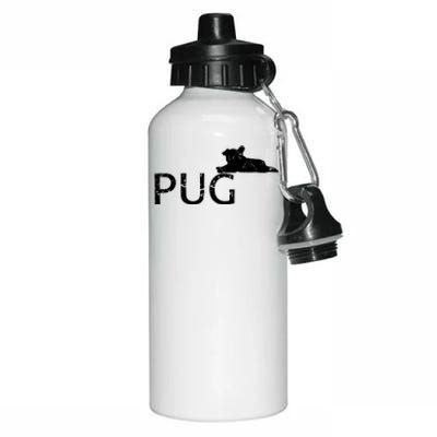 Pug Dog Lover Aluminum Water Bottle