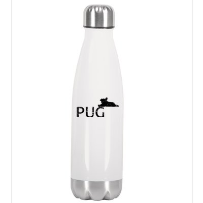 Pug Dog Lover Stainless Steel Insulated Water Bottle