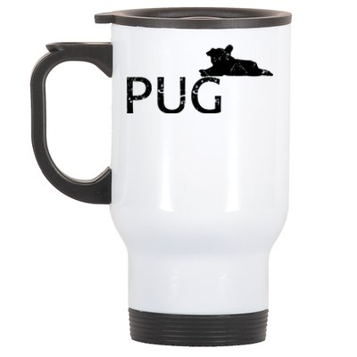 Pug Dog Lover Stainless Steel Travel Mug