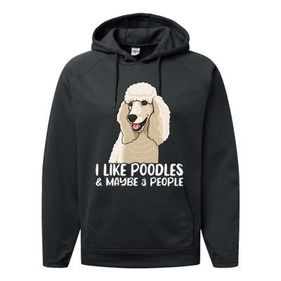 Poodle Dog Lover Poodle Art Tee Poodle Owner Performance Fleece Hoodie